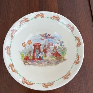 Vintage Royal Doulton Bunnykins bowl. 1970s.